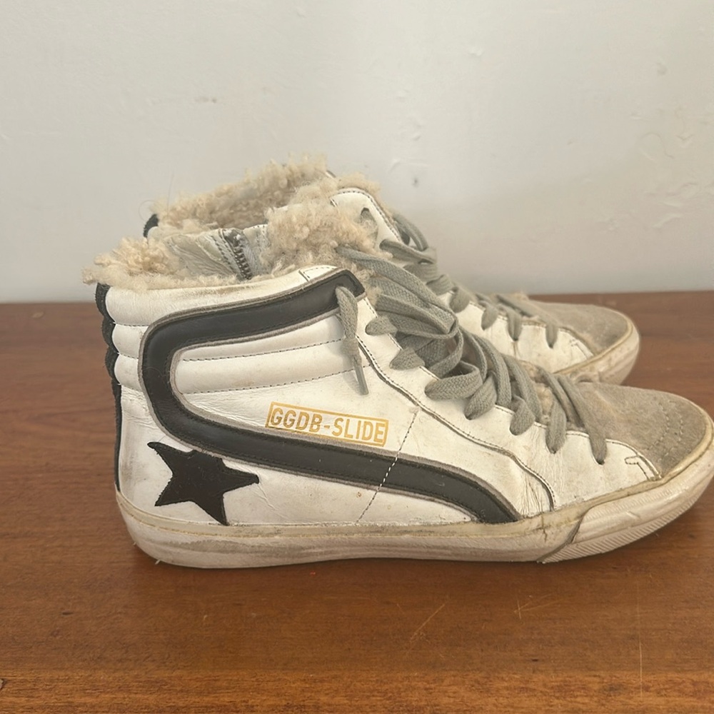 Golden goose shearling sneakers 37